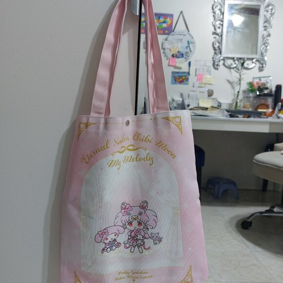 Super Cute Sailor Moon Sanrio Tote Bag My Melody Pink Tote Practical Tote - Picture 9 of 14